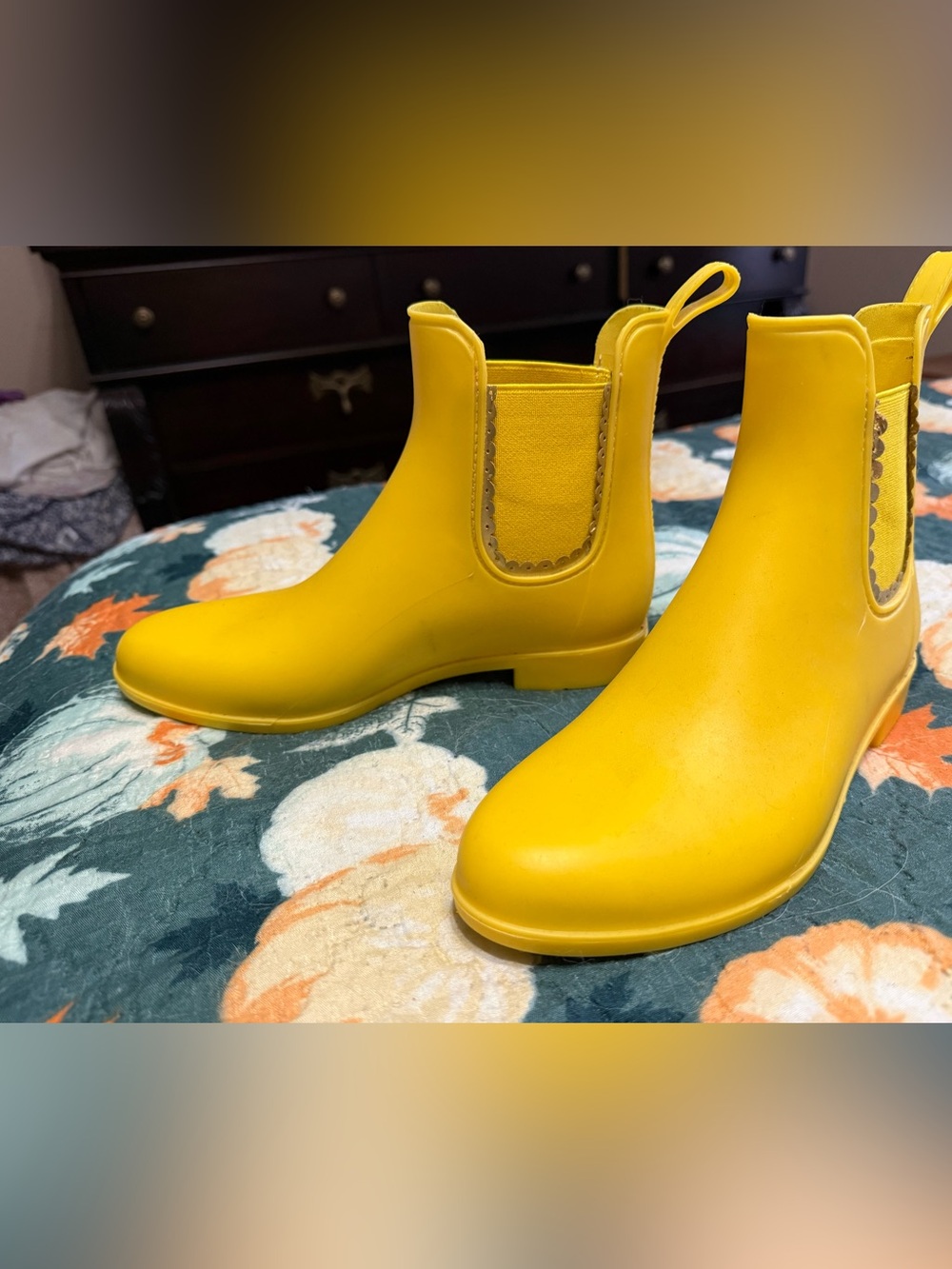 Jack Rogers Yellow Rain Boots - Women's Waterproof Ankle Boot